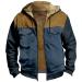 Hanxiulin fleece jacket plush jacket cuddly jacket men's sweater fleece sweater daunen jacket oversized transition jacket winter coat down jacket buffer jacket transition