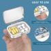 Portable 2 Compartment Pill Box - Decorative Metal Organizer for Vitamins & Medicine | Unique 4-Piece Set Gift - Buy Online on GoSupps.com