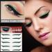 Glitter Eyeliner Stickers for Eyes | 5 Pairs Instant -Adhesive Eyeliner Stencil Glitter Sticker Eyeliner Tool Makeup Eyeliner Stickers Winged Eyeliner Stencil for Eye Makeup Tool Dyeulget Green (Five Pairs) - Buy Online on GoSupps.com