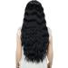YEESHEDO Long Black Curly Wavy Synthetic Hair Wig with Fringe for Women - Perfect for Cosplay, Parties, and Everyday Wear - Buy Online on GoSupps.com