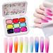 Gel Polish Pat Gradient Gel Paint Palette of 9 Colours for Artistic Creations Manicure Girls