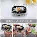 Buy White Lotus Print Pill Box - 2 Compartment Decorative Metal Pill Organizer for Pocket or Purse | Portable Medicine Case - Buy Online on GoSupps.com