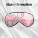 Love Flamingo Eye Mask - Soft & Adjustable Sleep Mask for Men & Women | Nighttime Comfort & Style - Buy Online on GoSupps.com