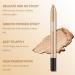 High Pigmented Metallic Eyeshadow Stick - Waterproof Cream Shimmer Eye Shadow Pencil - Champagne Gold Neutral Eyeliner Pen - Long-Lasting Prime Makeup - Buy Online on GoSupps.com