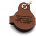 Copter Farm Dog Brand Bag - Push Button Engraving Brown Synthetic Leather Round Pear 30mm - Custom Engraved on Both Sides - Buy Online on GoSupps.com