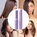 1/3 Hair Straightener & Smoothing Brush - Fast Heating Portable Electric Hair Flat Iron Comb in Purple - Buy Online on GoSupps.com
