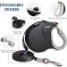 Fida Retractable Dog Lead Extendable 8m Heavy Duty Pet Walking Leash for Medium Large Dog up to 50kg Tangle Free. One-Hand Brake Dog Leads Strong Retractable for Large Breed Dogs - Black 8m (pack of 1) Black - Buy Online on GoSupps.com