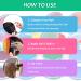 8Pcs Temporary Hair Chalk Dye Set - Portable Bright Colors for Birthday, Cosplay, Makeup Party - Washable and Safe for Teens - Buy Online on GoSupps.com