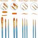 Acrylic Paint Brush Set - 60 pcs Nylon Hair Brushes for Oil, Watercolor Painting - Professional Artist Kit - Buy Online on GoSupps.com
