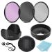 67mm 3 Piece Filter Kit (UV-CPL-FLD) + 67mm Tulip Lens Hood + 67mm Soft Rubber Hood + 67mm Lens Cap + for Select Canon, Nikon, Sony, Olympus, Panasonic, Fuji, Sigma SLR Lenses, Cameras and Camcorders