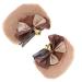 Bear Ears Clips 1 Pair Bowknot Bells Clip on Bear Ears for Girls Women Cute Bear Ear Hair Clips Fluffy Headbands with Clip Bear Ears Clips