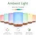 ASAKUKI 300ml Aroma Diffuser with 6Pcs*10ml Pure Essential Oil Set - Z-Yellow Wood Variant | 4 Timer Settings, 15 Color Lights, Auto Shut-Off | Cool Mist Essential Oil Diffuser - Buy Online on GoSupps.com