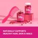 Biotin Gummies for Women | 5000mcg Hair Growth Supplement | 90 Strawberry Flavored Beauty Gummies | Gluten Free Vegan Formula - Buy Online on GoSupps.com
