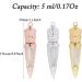 6 Empty Lip Gloss Tubes with Magic Wand - 5ml Transparent Cosmetic Containers for DIY Lipstick Packaging - Buy Online on GoSupps.com