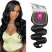 FalaFala Body Wave 7x7 Closure Transparent Lace Closure Free Part Large Size 7x7 Closure Pre Plucked Hairline Human Hair Natural Black Color 16 Inch Body Wave 7x7 Closure 16