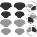 Exceart 8-Piece Premium Heel Handle Liner - Self-Adhesive Repair Heel Hole Patch for Comfortable Shoe Adaptation (Black/Gray) - International Shipping Available - Buy Online on GoSupps.com
