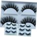 5 Pairs Fake eyelashes magnetic false eyelashes faux lashes easiest fake lashes beauty accessories false lashes bulk natural make up accessories girl set fiber dense - Buy Online on GoSupps.com