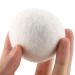 Natudeco 6Pcs Wool Dryer Balls Reusable Wool Balls Replaces Dryer Sheets with Storage Bag Large Dryer Ball Laundry Replacement for Home Laundry Rooms