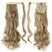 Buy 43 cm Wavy Middle Blonde Pferdeschwanz Clip-in Ponytail Hair Extension - Synthetic Hair Piece for Women - Buy Online on GoSupps.com