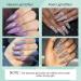 Saviland Sparkly UV Nail Polish Set - 6 Reflective Glitter Colors Soak Off Gel Manicure Kit with Nail Brush - Perfect for Stunning Nail Designs - Buy Online on GoSupps.com