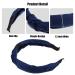VOCOSTE Navy Blue Satin Knot Headband for Women - 1.2 Inch Wide - Buy Online on GoSupps.com