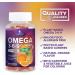 Omega 3 6 9 Gummies - Vegan Omega 3 Supplement Gummy - Essential Fatty Acids Oil 369 Complex Heart Support & Brain Support for Women Men & Pregnancy Fish Free Non-GMO Orange Flavored - 120 Gummies 120 Count (Pack of 1) - Buy Online on GoSupps.com
