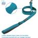 Reflective Dog Leash with Neoprene Handle - 5ft Turquoise | Durable & Safe - Buy Online on GoSupps.com