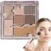 Palette de fards paupi res pour femmes - Palette de maquillage lumineux m langeable 7 couleurs - paupi res press e chatoyante mate palette de maquillage scintillante pour les adolescents d butant Latt la noix de coco crue n 16 - Buy Online on GoSupps.com
