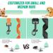 SlowTon Double Dog Leash Coupler No Tangle 360 Swivel Dual Leashes for Walking 2 Dogs Adjustable Length Reflective Splitter Leash for Training Small Dogs (Black&Orange) For Small Dogs B-black&orange - Buy Online on GoSupps.com