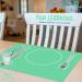 Montessori Toddler Silicone Dining Mat - Non-Slip & Easy-to-Clean Placemat for Kids - GREEN - Buy Online on GoSupps.com