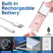 Raxove Cordless Travel Steamer Cordless Portable Facial Mister 30ml Visual Water Tank Cordless Handheld Mister Handy Nano Mister with Colorful Light for Face Hydrating Skin Care Daily Makeup Pink - Buy Online on GoSupps.com