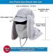 Vgeby Sonnenhut with Neck Protection | UV Protection Outdoor Sun Hat for Cycling Hiking & Fishing - Unisex Gray Cap - Buy Online on GoSupps.com
