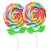 ABOOFAN 2pcs Hand Holding Prop Lollipop Wedding Decorations Ornament Christmas Decorations Candy Decorative Photo Props Large Swirl Lollipops Decorative Lollipop Prop Lollipop Decorations