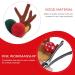 Lurrose Christmas Hair Clips - 4 Pairs of Cute Reindeer Anti-Hair Clips & Ear Hairpins for Holiday Parties - Buy Online on GoSupps.com