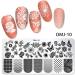 Buy 1 Set Cartoon Pattern Stencils for Nail Art - Geometric Sponge Pen & Image Template (OMJ-02) - International Shipping Available - Buy Online on GoSupps.com