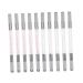 Didiseaon Microblading Pen 10pcs Crystal Eyebrow Pencil Brow Embroidery Pens Dual End Abs Multifunction Holder