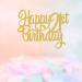 Happy 21st Birthday Cake Topper-Gold Glitter Cake Decoration Supplies Gold Cake Topper for Cheers to 21 Birthday Happy Birthday Cake Decoration Supplied (Gold) - Buy Online on GoSupps.com