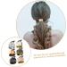 Beavorty 4 Sets ponytail holders Hair ties hair ribbons for girls women s suits Hair Cuff Hair Rope elastic ponytail buckle Hair Band the circle Hair ring Plastic ring ponytail button Miss - Buy Online on GoSupps.com