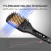 Askera Negative Ion Ceramic Hair Straightening Brush - 14 Temp Settings, Anti-Scald & Temperature Lock, Auto-Off Function - Hot Comb (Black Gold) - Buy Online on GoSupps.com