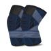 Kniebandage for women men 2 pieces of knee supports with adjustable carriers and anti -slide silicone for sports arthritis band injury meniscus tear (XL Marineblau) Marineblau XL