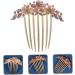 DOITOOL Opal Comb Womens Hair Clips Combs for Women Hair Barrettes for Women Hair Comb for Women Hair Comb Clips for Women Fine Tooth Alloy Back of Head French Purple Bride - Buy Online on GoSupps.com