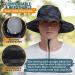 EINSKEY Waterproof Wide Brim Sun Hat in 05 Dark Grey Camo - Unisex Bucket Hat for Fishing, Hiking, Safari - Foldable Boonie Hat for Garden and Beach - Buy Online on GoSupps.com