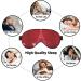 Red Christmas Tree Print Unisex Eye Mask | Soft Comfort Sleep Shade for Travel Yoga & Shift Work - Buy Online on GoSupps.com