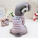Zunea Striped Pajamas for Small Dogs - Cozy Cotton Puppy Sweatshirts & Autumn Outfits | Size L Pink - Buy Online on GoSupps.com