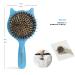 Bestool Small Travel Hair Brush - Wooden Boar Bristle for Women, Men, and Kids - Detangle, Defrizz, Distribute Oil - Blue - Buy Online on GoSupps.com
