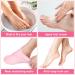 5 Pairs Silicone Moisturizing Socks for Women - Soft Foot Care for Dry Cracked Feet - Skin Color Pink - Buy Online on GoSupps.com