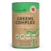 Super Greens Powder Complex - Natural Apple Flavour - Premium Superfood Powder Blend with Spirulina Barley Grass and Turmeric - High Fibre Vegan Friendly and GMO Free - Made in The UK by Nutravita