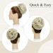 Silk-Co Hair Part with Rubber Band - Wavy Soft Dutt & Thickening Hair Extensions | 55g Blonde Ombre Messy Bun Updos - Buy Online on GoSupps.com