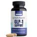 Natural GLP-1 Supplement Support Vitamin for Digestive Comfort and Energy Levels with Pre and Probiotics Vitamin D3/B12 Chromium and Ginger Root 60 Capsules (30 Day Supply)