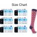 WSC Compression Socks for Men & Women - Striped Closed Toe Stockings for Edema & Pregnancy L/XL - Buy Online on GoSupps.com